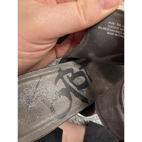 Otbt Shoes Womens 8 Jaunt Wedge Sandals Hooded Platform Peep Toe Leather - Picture 11 of 13